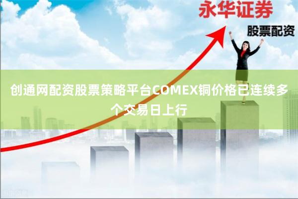 创通网配资股票策略平台COMEX铜价格已连续多个交易日上行