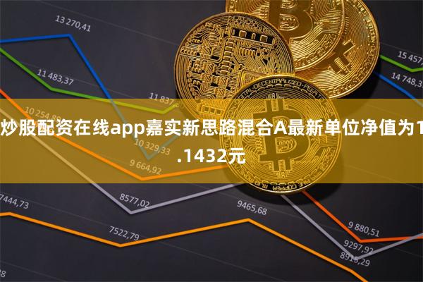 炒股配资在线app嘉实新思路混合A最新单位净值为1.1432